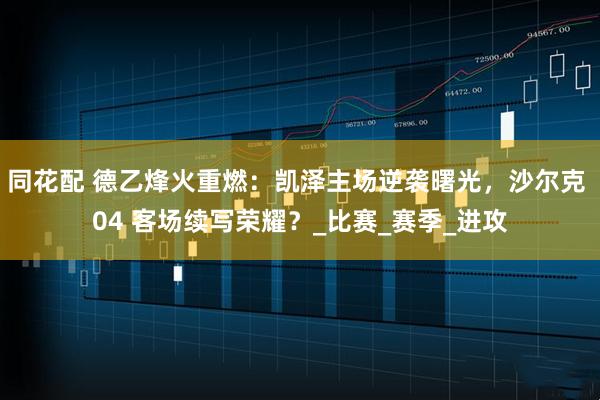 同花配 德乙烽火重燃：凯泽主场逆袭曙光，沙尔克 04 客场续写荣耀？_比赛_赛季_进攻